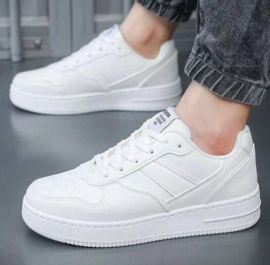 Casual Stylish Trendy Outdoor full white sneakers for b...