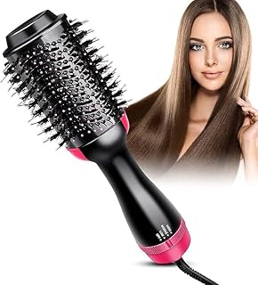 Premium 4-in-1 One Step Hair Dryer Brush with 1000W Power – Hot Air Styler for Blow Drying, Straightening, Curling, and Volumizing – Achieve Salon-Qua