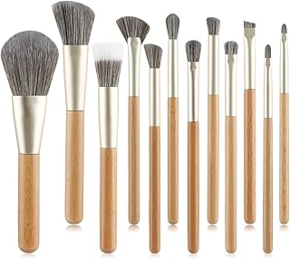 MIPPO® 12-Piece Makeup Brush Set | Soft Bristles for Loose Powder, Eyeshadow, Blush & Contour | Professional Beauty Tool Kit for Beginners & Experts