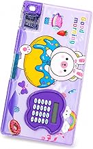 Cute Bunny Design Kids Pencil Box with Calculator & Sharpener | Multi-Function Stationery Organizer (Purple)