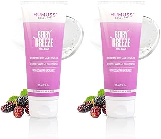 Hydrating Face Wash 200ml Pack of 2 | With Hyaluronic Acid, Niacinamide & Mulberry Extract | Gentle Gel Cleanser for Daily Face Care & Skin Cleansing