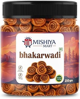 Mishiya Mart Bhakarwadi – Crispy Spiced Indian Snack | Traditional Maharashtrian Recipe | Crunchy snacks for Tea and Coffee