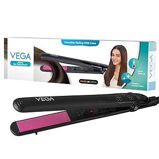 Vega Adore Hair Straightener for Women with Ceramic Plates & Fast Heat | Naturally Straight Hair In Few Mins | Hair Straightening Iron with Quick Heat