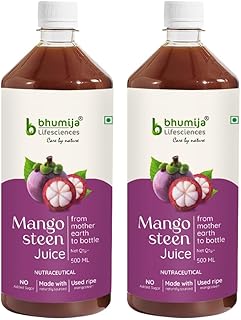 Bhumija Lifesciences Mangosteen Juice – Antioxidant Rich Mangosteen Juice for Immunity Booster, Skin Brightening, Anti Aging & Digestive Support | Her