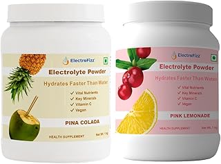 Electrolyte Powder 200 servings| 40 litres Energy Drink| Electrolyte Powder with Probiotics & Vitamin C | Instant Energy Drink for Workout for Men & W