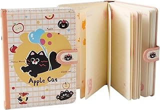 FunBlast Kawaii 3D PU Leather Diary, A5 Notebook Color Pages Diary with Magnetic Strap Lock, Journal Diary for Girls, Diary Set Notebooks for Girls (2