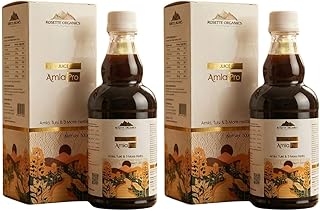 Rosette Organics Amla Pro Juice with Tulsi & Herbs | Supports Hair Growth, Skin & Immunity | Pure & Organic Amla Juice for Drinking | Digestive & Well