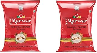 Marwar Red Chilli Powder 2kg | Lal Mirch Powder Agmark Grade | Pure & Natural Spicy Chilli Powder | Rich Color Indian Masala for Cooking | Premium Qua