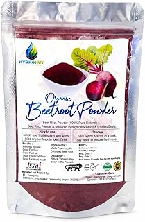 Organic Beetroot Powder (100% Pure & Natural) | Dehydrated Beet Root Powder for Juice, Smoothies, Health Drinks & Cooking | Rich in Iron & Antioxidant
