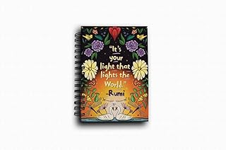 A5 Spiral Notebook Ruled - Hard Cover, Spiral Bound, 128 Pages | Portable Journal, School & Office Writing Pad | Durable Hardcover Notebook for Notes