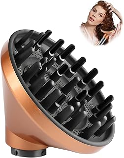 Diffuser Attachment for Dyson Hair Dryer, Compatible with HS01 HS05 HS08 Models, Curl Defining and Volumising Nozzle,(Golden)