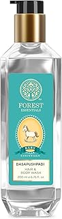 Forest Essentials Baby Hair & Body Wash with 10 herbs specially for baby care to gently cleanse & replenish delicate skin | Sulphate & Paraben Free