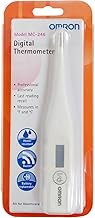Omron MC 246 Digital Thermometer With Quick Measurement of Oral & Underarm Temperature in Celsius & Fahrenheit, Water Resistant for Easy Cleaning