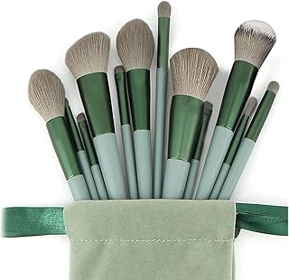 13 Pcs Makeup Brush Set – Professional Makeup Brushes Kit for Foundation, Powder, Blush, Eyeshadow & Blending | Soft Synthetic Bristles | Travel Frien