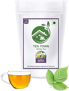 Tea Town Detox Herbal Tea | Natural Detox Drink for Digestion & Cleansing | 100% Organic Herbal Blend | Supports Weight Management & Gut Health | Loos
