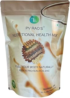 Nutritional Health Mix, Organic Plant-based Powder with Nuts and Seeds, Rich in Protein with 17 ingredients, 500g, No added sugars, 100% Natural.