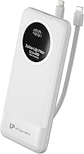 UltraProlink Power Bank 10000mah Fast Charging|22.5W QC-PD -PPS Fast Charging Battery Bank|with USB-C & iPhone Cable|Digital Display|Power Bank for Ta