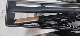 Velvetree Professional Hair Straightener, Rose Gold Titanium Plates, Digital Control, 160-240°C Temperature, Auto Shut-off, 50W (VT-069) (Black With R