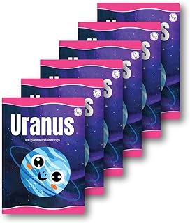 PW Physics Wallah 172 Pages Children Notebook |Four Line English with Gap Set of 6- Uranus