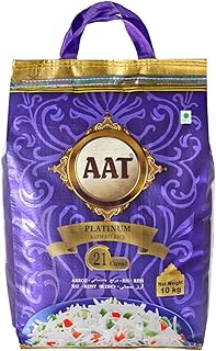 AAT 21 Carat Platinum Basmati Rice | Super IInd Wand | Tasty Slim Grain | 6.70mm XL Basmati Rice -10Kg
