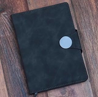 Customised PU Leather Stylish & Durable Hardcover Notebook with Magnetic Flap Closure | Diary For Men & Women | Office Diary Notebook | Personal Diary