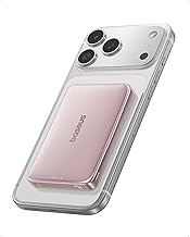 Baseus Picogo Magsafe Portable Charger, 0.5" Ultra Slim 15W Wireless Power Bank, 10000mAh 27W Fast Charging Magnetic Battery Pack with USB-C for iPhon