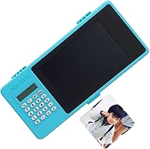 LCD Writing Tablet Pencil Box with Calculator and Personalised Fridge Magnet | Multifunctional Stationery Case for Kids | Drawing Board Pencil Case |B