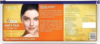 VLCC Salon Series Anti Tan Facial Kit ( 6 Facials ) - 300g - At Home Anti-Tan Facial Kit | Fights Sun Tan, Uneven Skin Tone | Refines and Brightens Sk