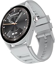 HAMMER Cyclone 1.39" Round Dial Smart Watch with Calling Function, High Refresh Rate, Multi Sports Modes, Spo2, HR, Voice Assistant (Ash Grey)