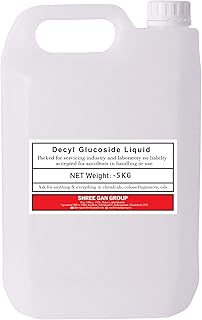 Decyl Glucoside Liquid – 5KG | Mild Non-Ionic Surfactant | Sulfate-Free Cleansing Agent for Face Wash, Shampoo, Body Wash & Baby Care Formulations