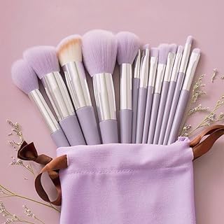 13 Pcs Makeup Brushes Set, Foundation Powder Concealer Eyeshadow Blush Highlighter Eyebrow Brush Make up Brush Set Ideal for Blending, Contouring and