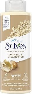 St. Ives Soothing Body Wash|Shower gel for women with Moisturizing extracts of Oatmeal & Shea Butter |100% Natural Extracts | Cruelty Free | Paraben F