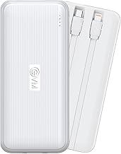 EVM 10000mAh Power Bank | 22W Fast Charging PD | Built-in Type-C, Compact Portable Charger with USB & Type-C Output | Supports iPhone Android, Pocket