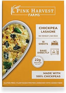 Pink Harvest Farms Chickpea Lasagne | No Rice - No Maida | Vegan | Gluten Free | High Protein | (200 g (Pack of 1))