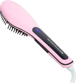 HOVR® Professional Fast Hair Straightener Brush For Women(Pink)