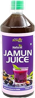 Sunrise Organic Jamun Juice 1000 ml | Ayurvedic Herbal Wellness Drink for Sugar Management, Digestion, Metabolism & Daily Health Support
