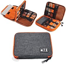 Electronic Accessories Cable Organizer Double Layer Universal Carry Travel Tech Organiser Gadget Bag/Case Cables Plug, Power Bank, Phone, Hard Disk, A