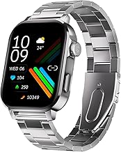 Cultsport Ace X 1.96" AMOLED Smartwatch, Premium Metallic Build Smartwatch for Men, Always On Display, Bluetooth Calling, Live Cricket Score, Health T