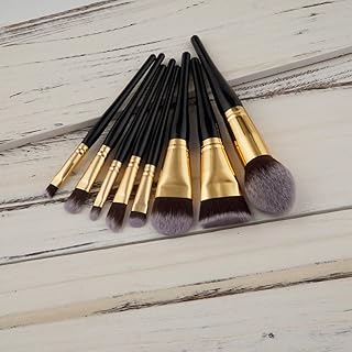 SECRET DESIRE 8 Pieces NATURAL WOOD Professional Cosmetic Makeup Brush Set Eyeshadow Foundation Contour Kabuki Tool Kit Black Dense Hair|Makeup|Makeup