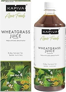 Kapiva Wheatgrass Juice 1L - Help's to Detoxify the Liver, Cleanse the Digestive System, Boost Metabolism & Purify Blood