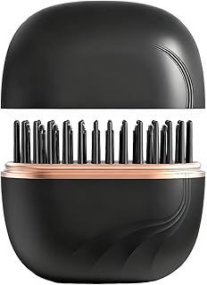 Capsule Hair Straightener & Styler | Mini Cordless Hair Straightener Comb | USB Rechargeable Portable Heat Hair Brush for Travel | Dual Use Straighten