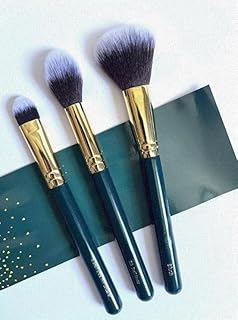 Makeup Brush Set 3pcs Premium Synthetic Foundation Brushes Powder Blush Concealers Eye Shadows Face Makeup Brushes Professional Make Up Brush Kit