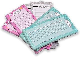 COI to Do List Notes Daily Checklist Notebook Undated Memo Pad Notepad Agenda and Organizer Planners for College Office Supplies Set of 6