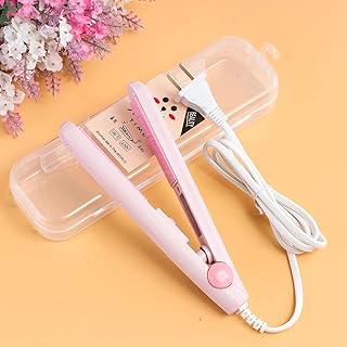 Women Beauty Mini Professional Hair Straightener Flat Iron Especially Designed for Teen, Mini Hair Iron Curling Portable Hair Straightener Personalize