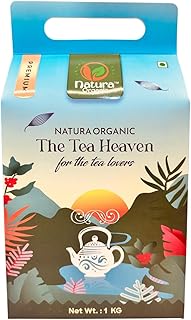 Natura Organic Premium Tea, Finest Selection, Authentic Flavor, Aromatic & Invigorating Blend, Refreshing Daily Brew, Black Tea 1kg