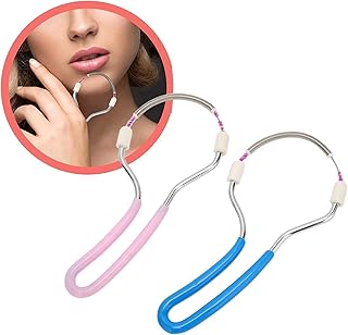Credex Portable Spring Facial Hair Remover for Women - Threading Tool Epilator for Unwanted Hair on Upper Lip, Chin, Face & Body - Effective Tweezer S