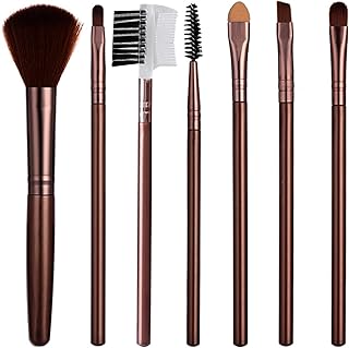 BlackBoss Makeup Brush Set of 7 Soft Brush Eco?Friendly Makeup Brushes Set For Eye Shadows Eyeliner Eyebrow Concealers Brush Detailer Brush For Settin