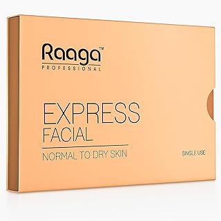 Raagaa Professional Express Facial Kit, (Normal to Dry | 35gm,Orange)