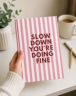 THE UMBRELLA STORE Motivational Hardcover Journal – “Look How Far You’ve Come” Aesthetic Notebook | Premium Diary for Self-Love, Gratitude & Gifting |