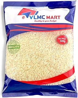 VLMC MART Premium Basmati Rice | Extra Long Basmati Rice | Rich Aroma & Flavorful Rice | Ideal for Biryani & Special Meals | 500G
